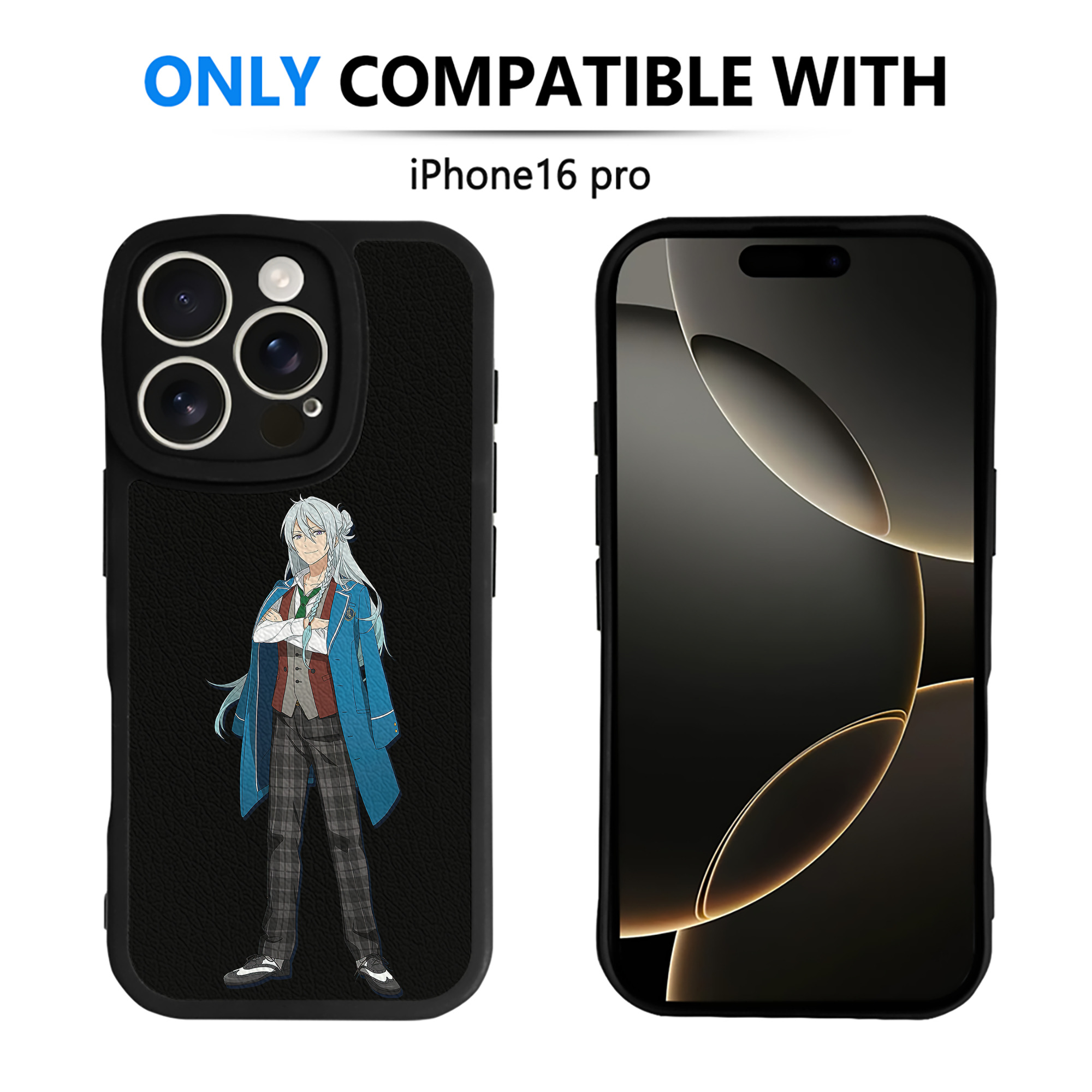 （画像用） あんさんぶるスターズ! Ensemble Stars 【iPhone 16シリーズ対応】シリコンスマホケース（レザー調） 材質：シリコン